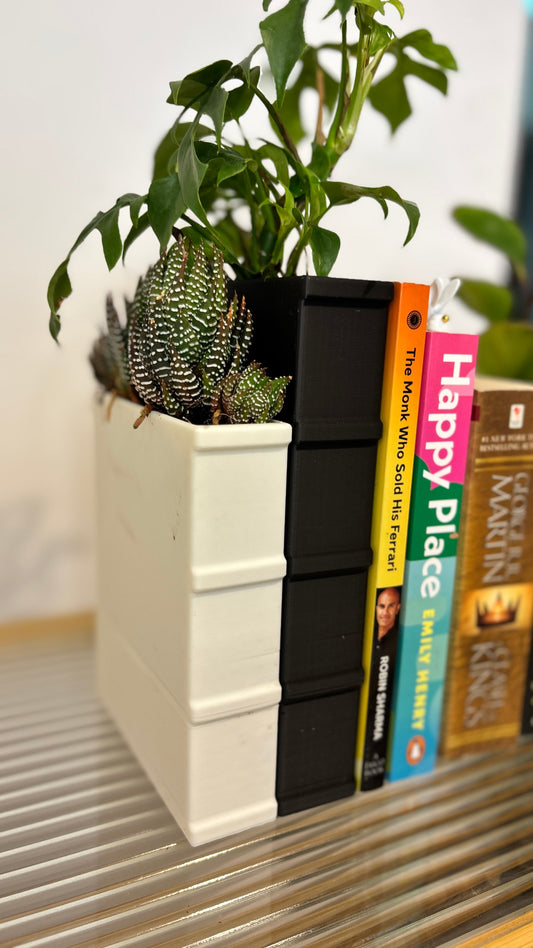 Book Shaped Book End Planters