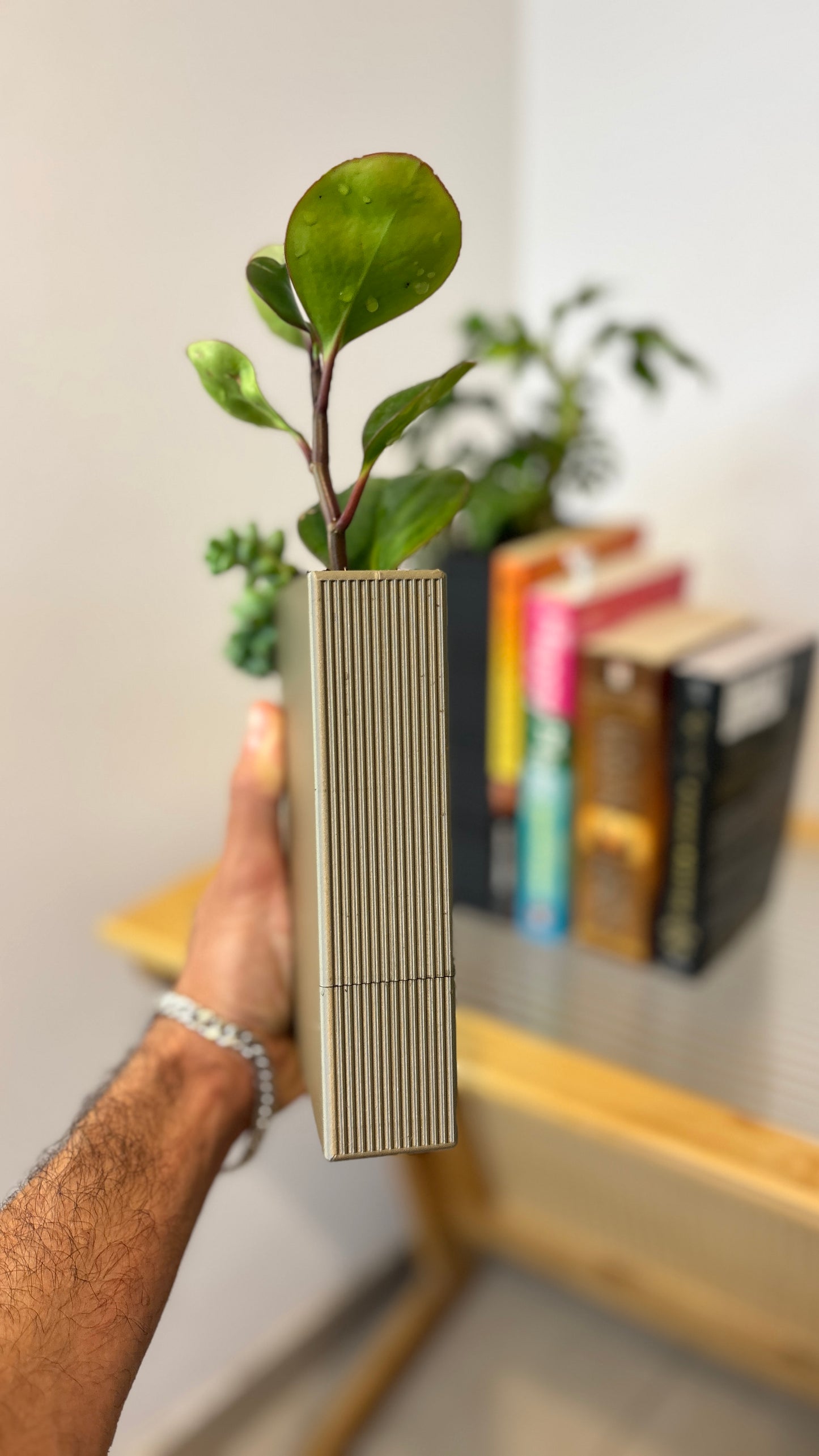 Book Shaped Book End Planters