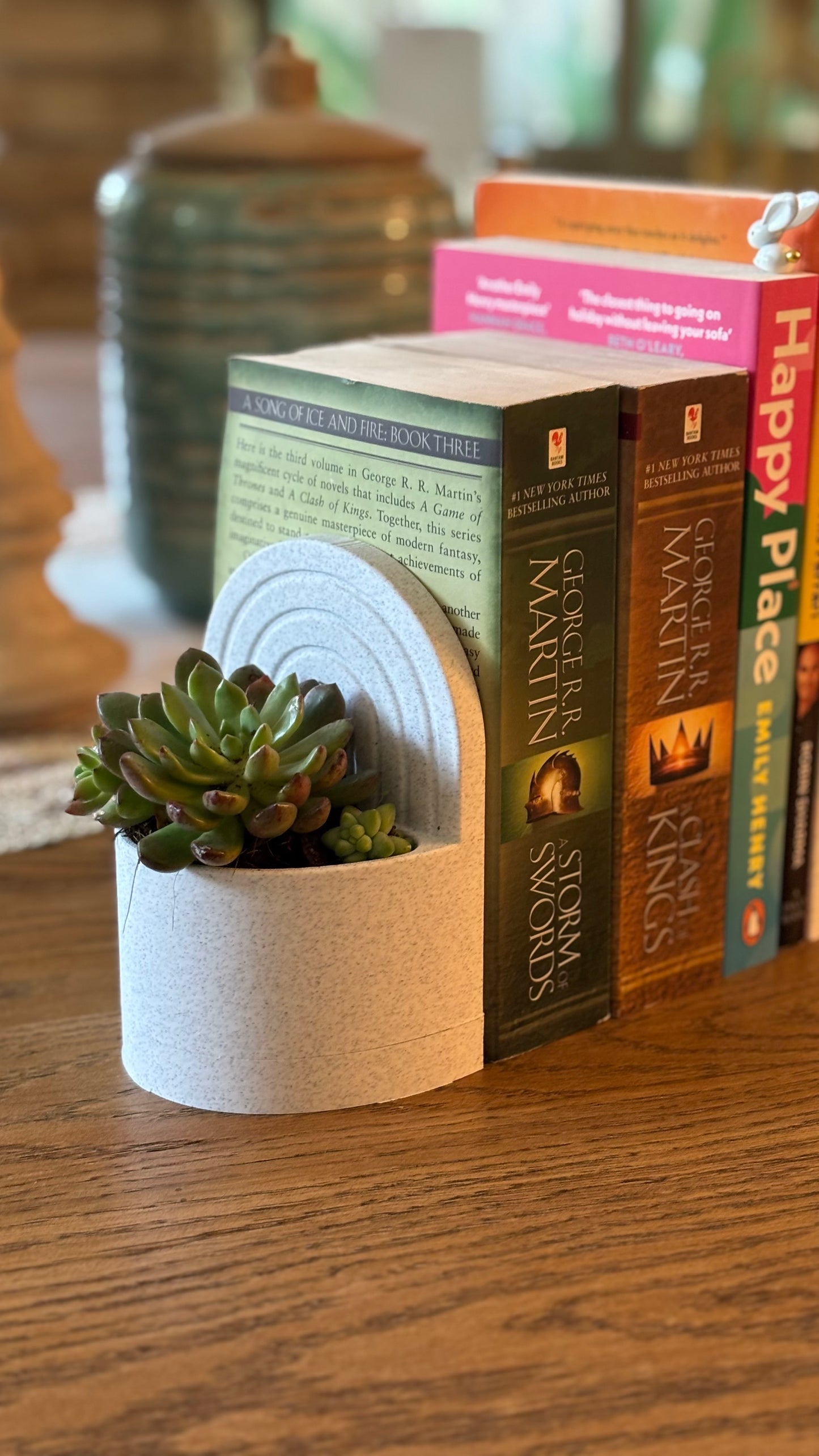 Book End with Water Reservoir