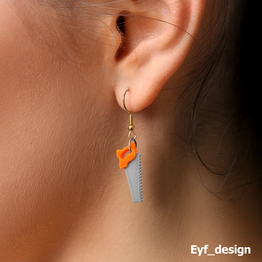 Saw Earrings